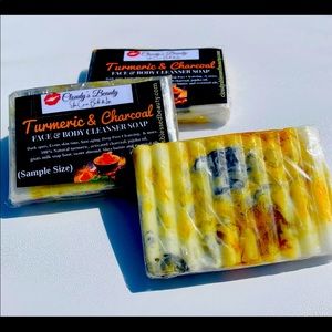Turmeric & Charcoal Face and body Cleanser Soap.